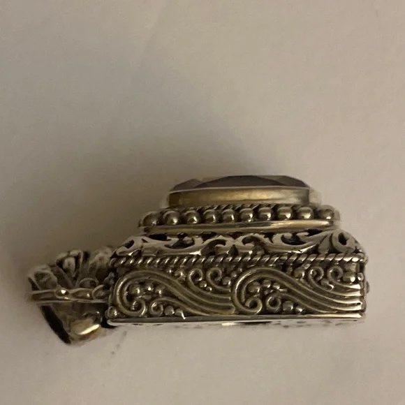 Sarda Sterling Silver Mystic Fire Topaz Pendant - Picture 4 of 6